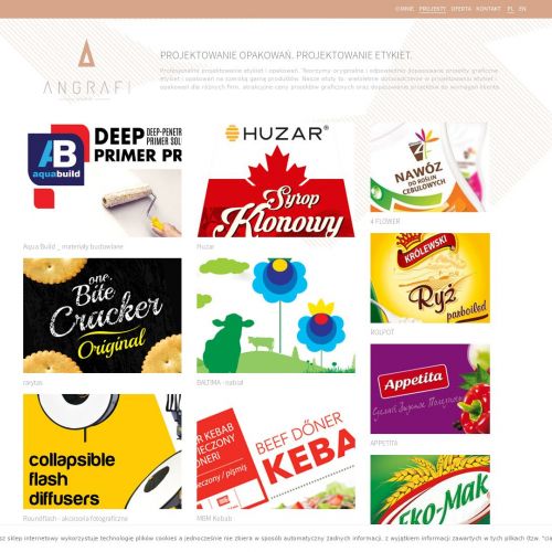 Poznań - projekt graficzny opakowania na ciastka