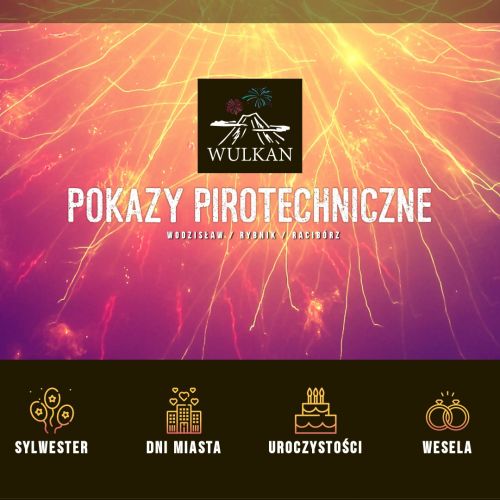 Wodzisław śląski - pokazy fajerwerków na uroczystości śląsk