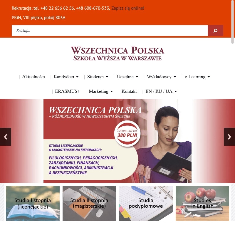 Warszawa - studia uzupełniające magisterskie