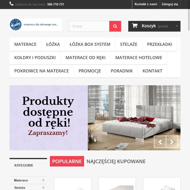 Koło - materac wysokoelastyczny 140x200