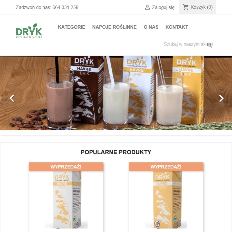 Napój z groszku dla baristów