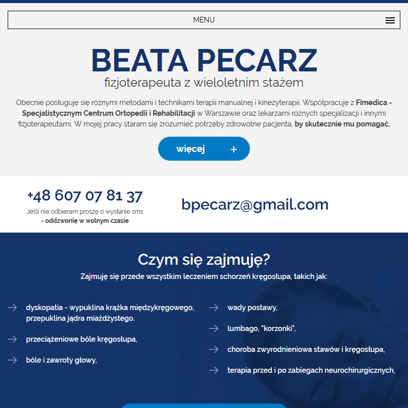 Dobry fizjoterapeuta dla dorosłych Warszawa