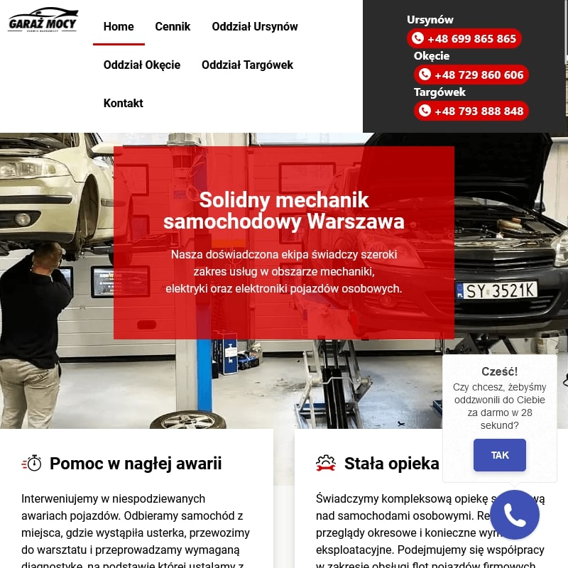 Warszawa - mechanik samochodowy ursynów