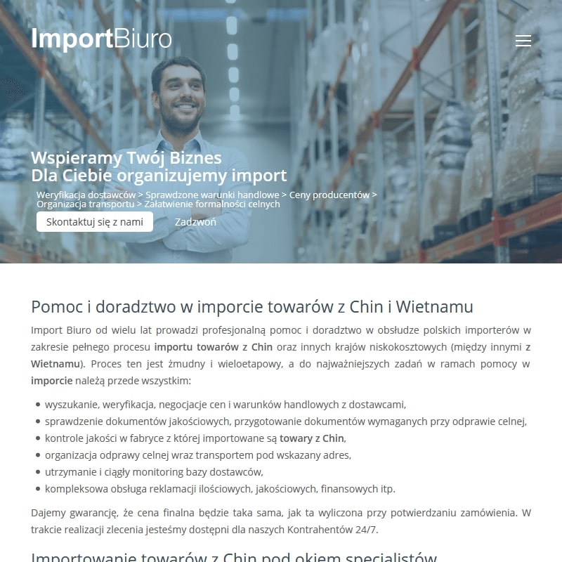 Importowanie towarów z chin